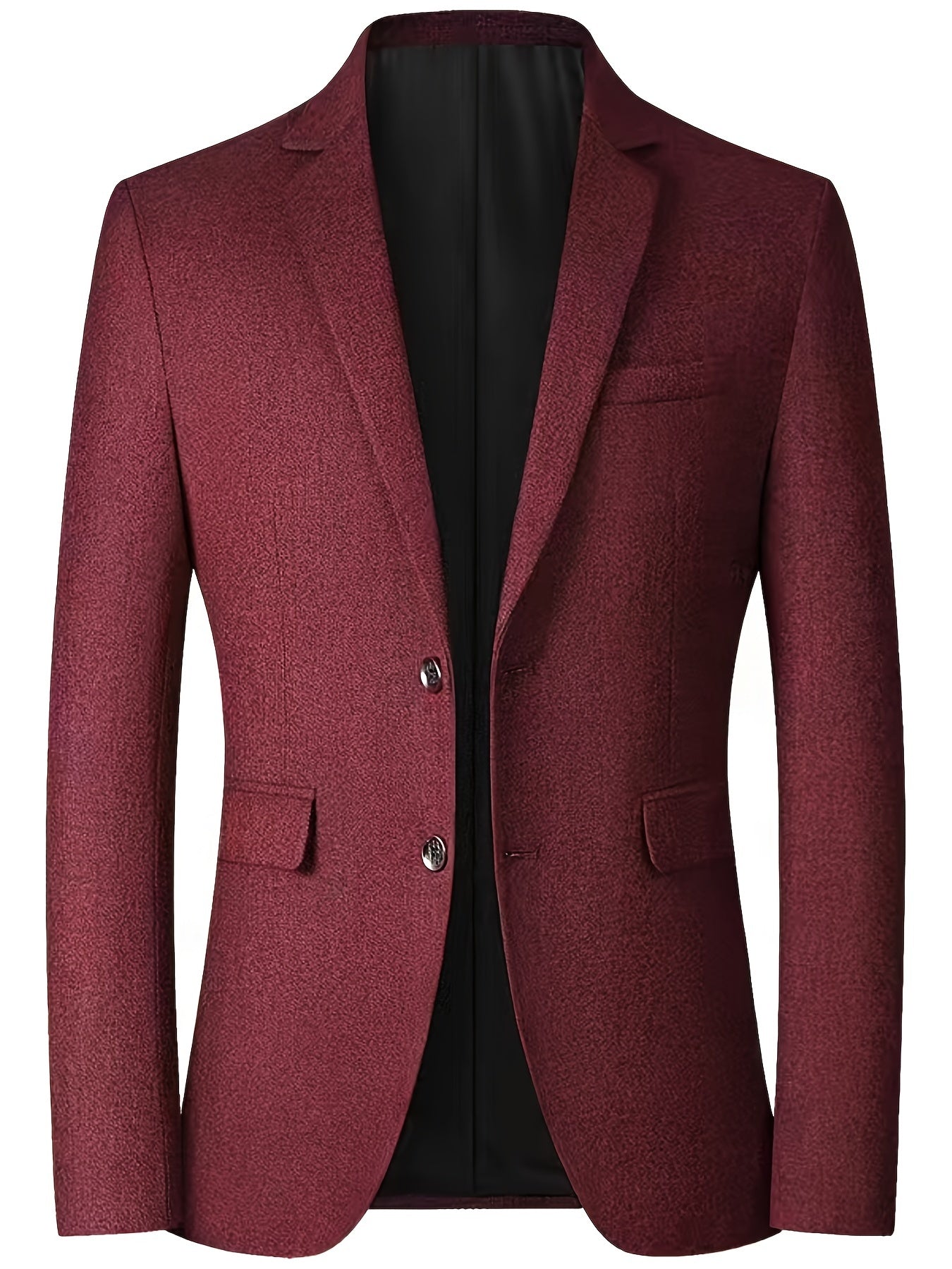 Blazer Slim-Fit avec Fermeture à Deux Boutons pour Homme | Idéal pour les Occasions Professionnelles et Formelles