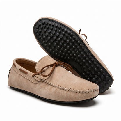 Mocassin à détail noué et bout rond pour homme | Idéal pour l’automne