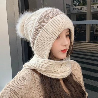 Ensemble Bonnet Et Écharpe avec Finition Texturée pour Femme | Idéal pour L’Hiver
