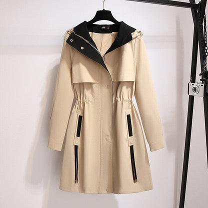 Veste Coupe-Vent à Capuche Grande Taille pour Femme | Idéale pour la Mi-Saison