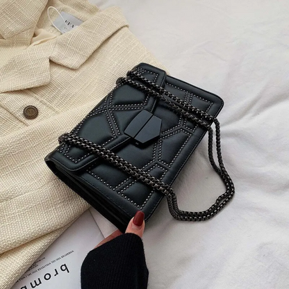 Sac Crossbody Rectangulaire avec Chaîne pour Femmes | Idéal pour le Quotidien