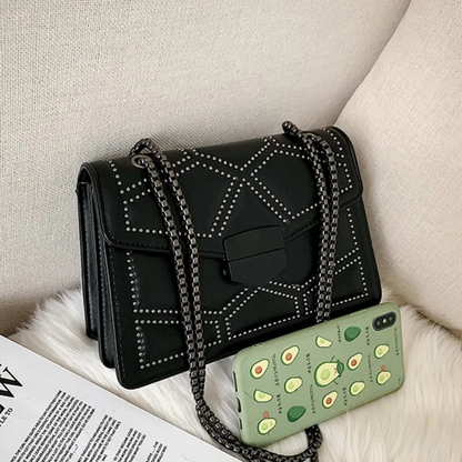 Sac Crossbody Rectangulaire avec Chaîne pour Femmes | Idéal pour le Quotidien