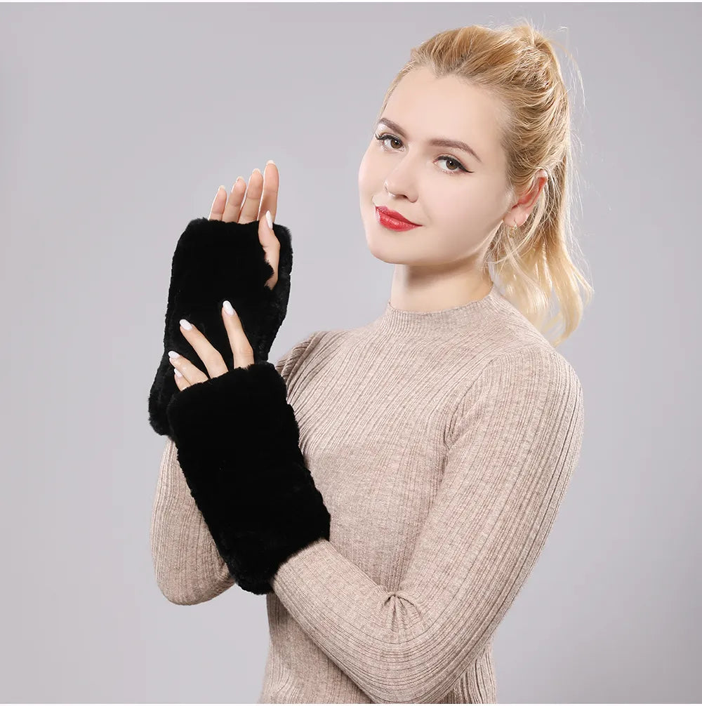 Gants Sans Doigts Hiver pour Femmes | Idéaux pour Le Quotidien Et Les Activités Extérieures
