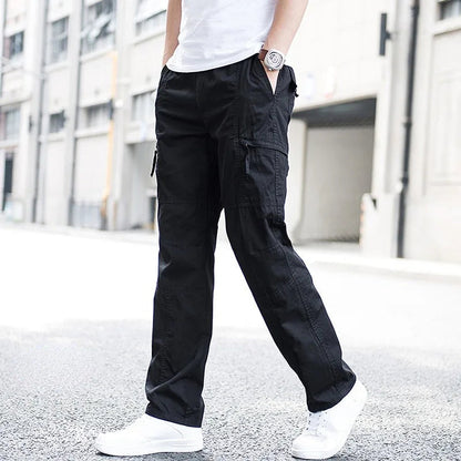 Pantalon Droit Avec Poches Fonctionnelles Pour Homme | Idéal Pour Le Quotidien Et Les Activités Décontractées