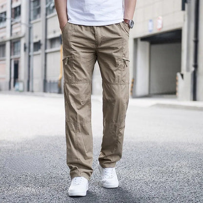 Pantalon Droit Avec Poches Fonctionnelles Pour Homme | Idéal Pour Le Quotidien Et Les Activités Décontractées