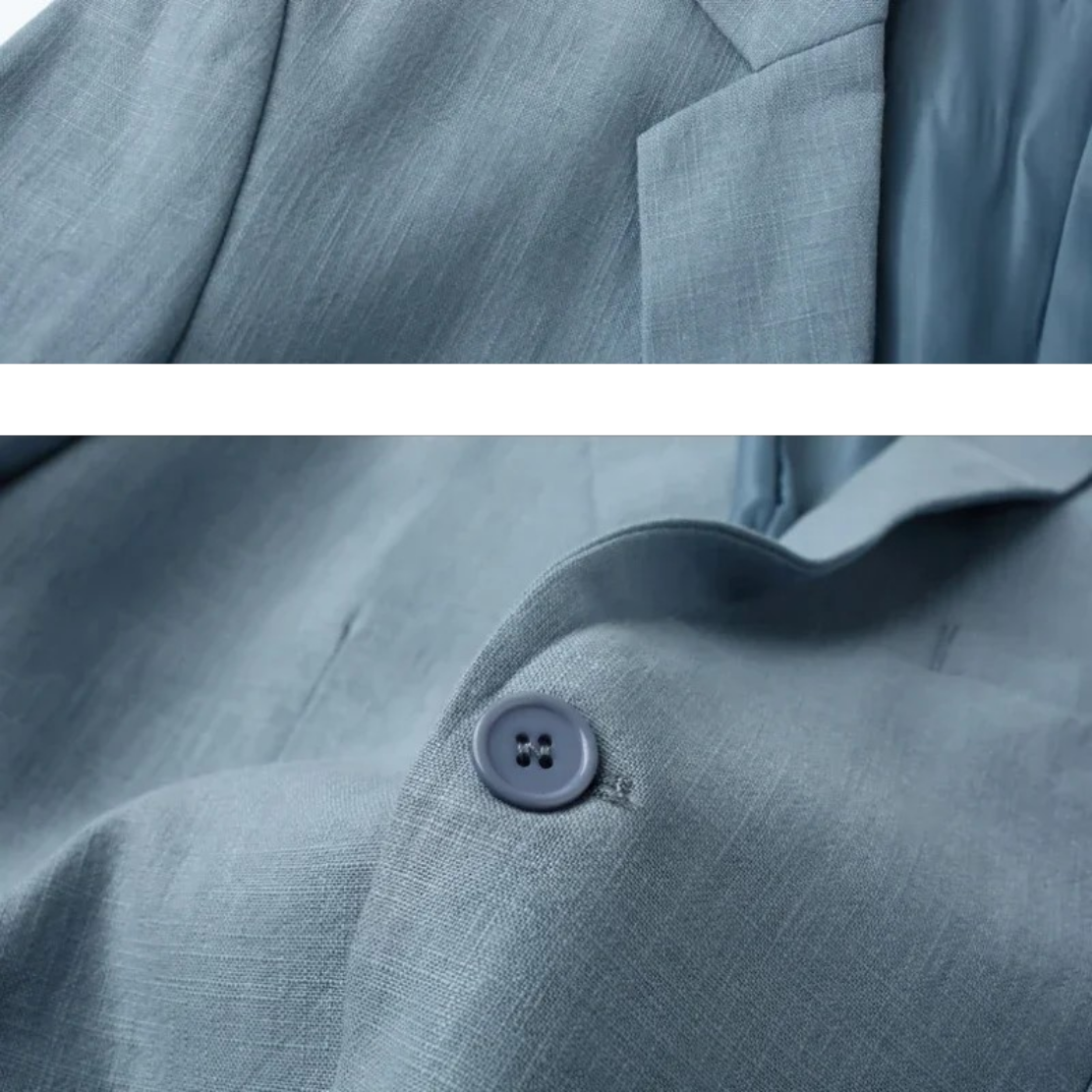 Blazer Pour Homme Avec Coupe Standard Et Teinte Claire Pour Adulte | Idéal Pour Saisons Chaudes Et Usage Polyvalent
