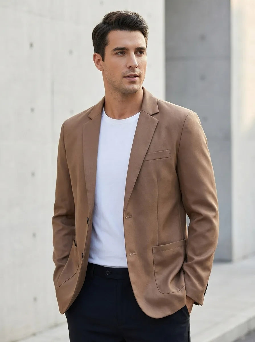 Blazer à deux boutons pour hommes