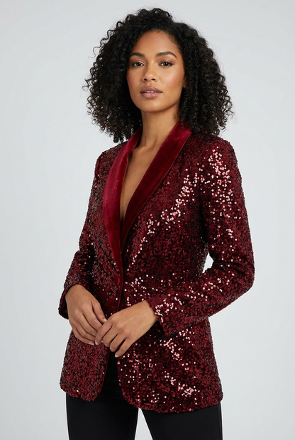 Blazer à sequins pour femmes