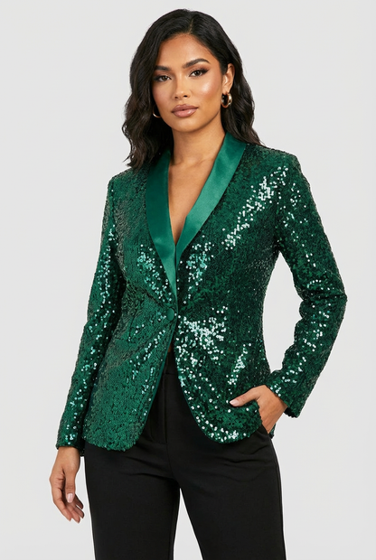 Blazer à sequins pour femmes