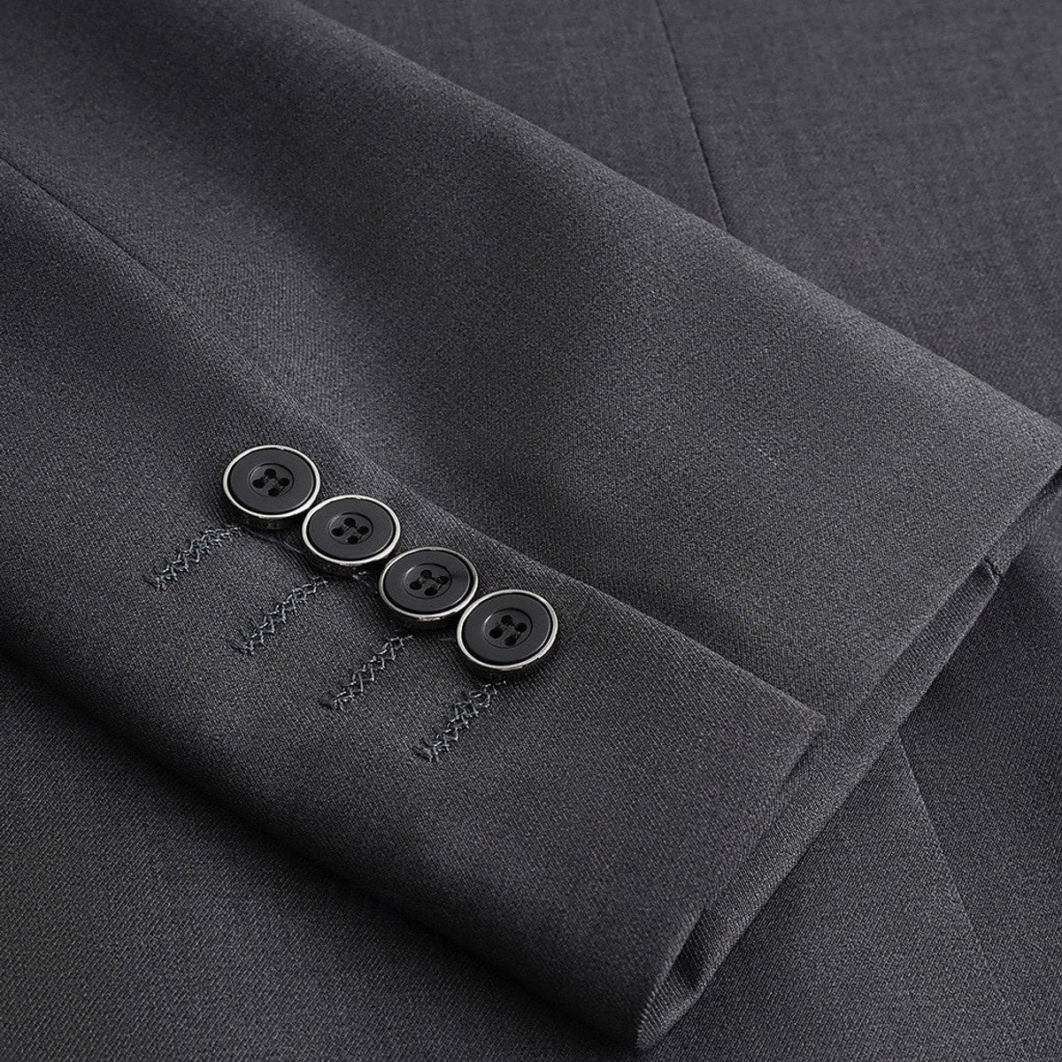 Blazer boutonné à revers cranté pour hommes