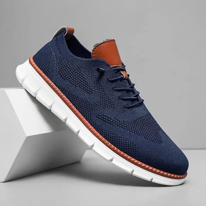 Chaussures à lacets avec tige tricotée pour hommes | Idéal pour les sorties décontractées