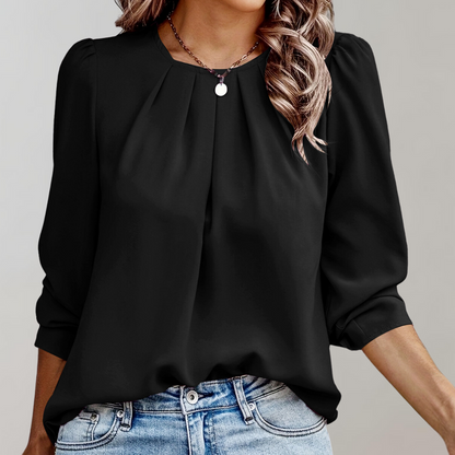 Blouse à manches bouffantes pour femmes