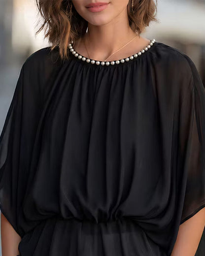 Blouse à manches chauve-souris pour femmes