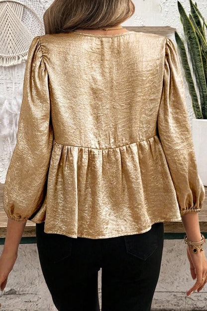 Blouse à nœuds devant pour femmes