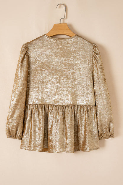 Blouse à nœuds devant pour femmes