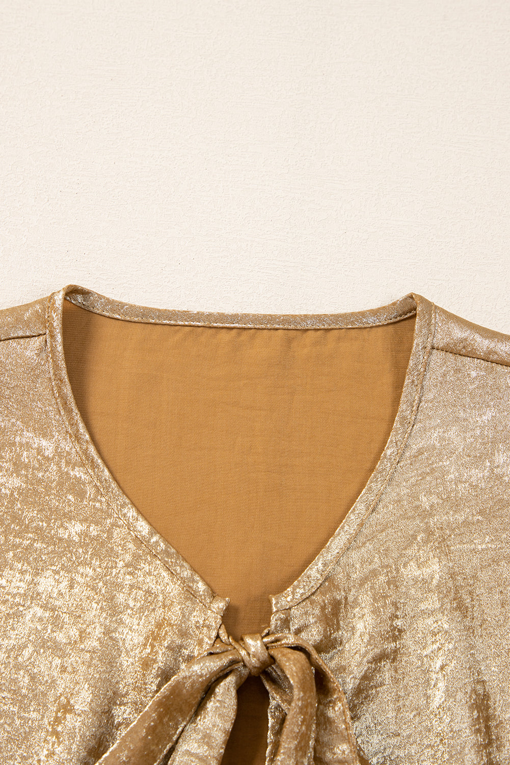 Blouse à nœuds devant pour femmes