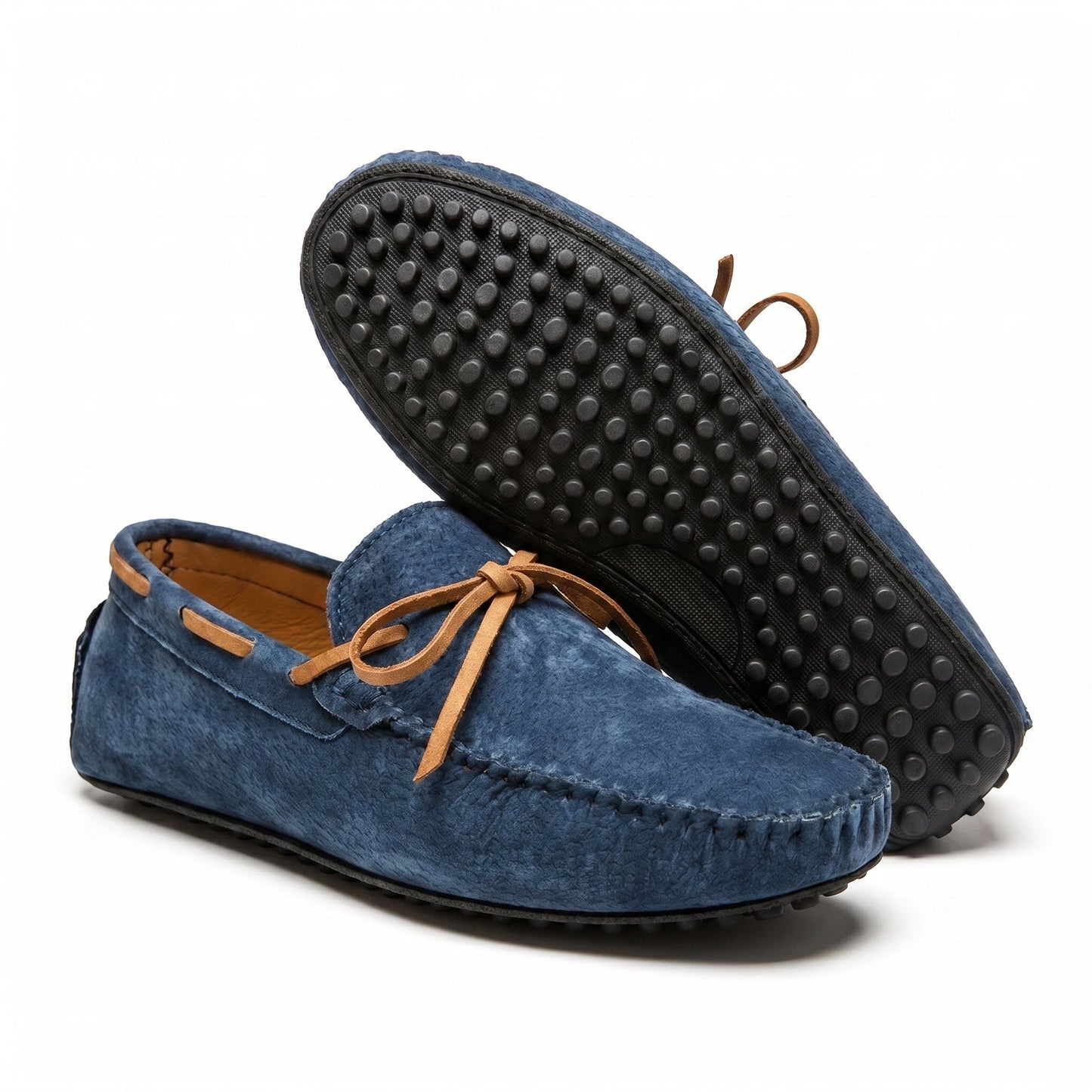 Mocassin à détail noué et bout rond pour homme | Idéal pour l’automne