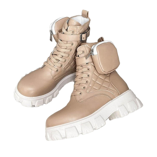 Bottes à Plateforme avec Semelles Épaisses pour Adultes | Idéales pour le Printemps et l’Automne