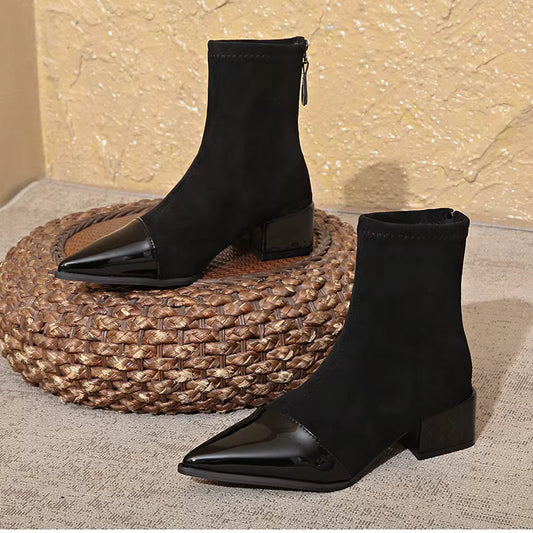 Bottines à bout pointu pour femmes