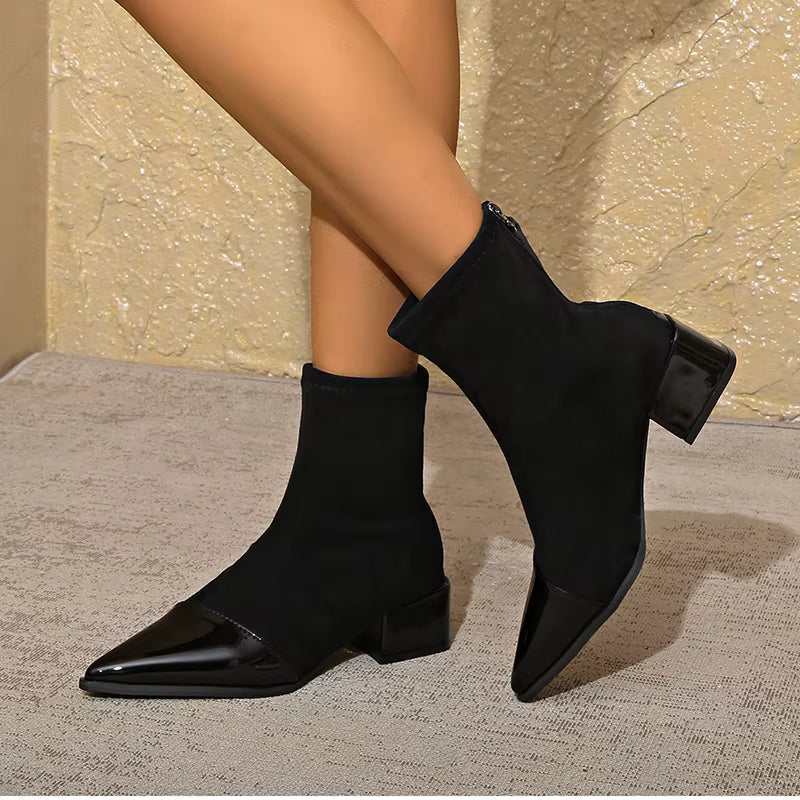 Bottines à bout pointu pour femmes