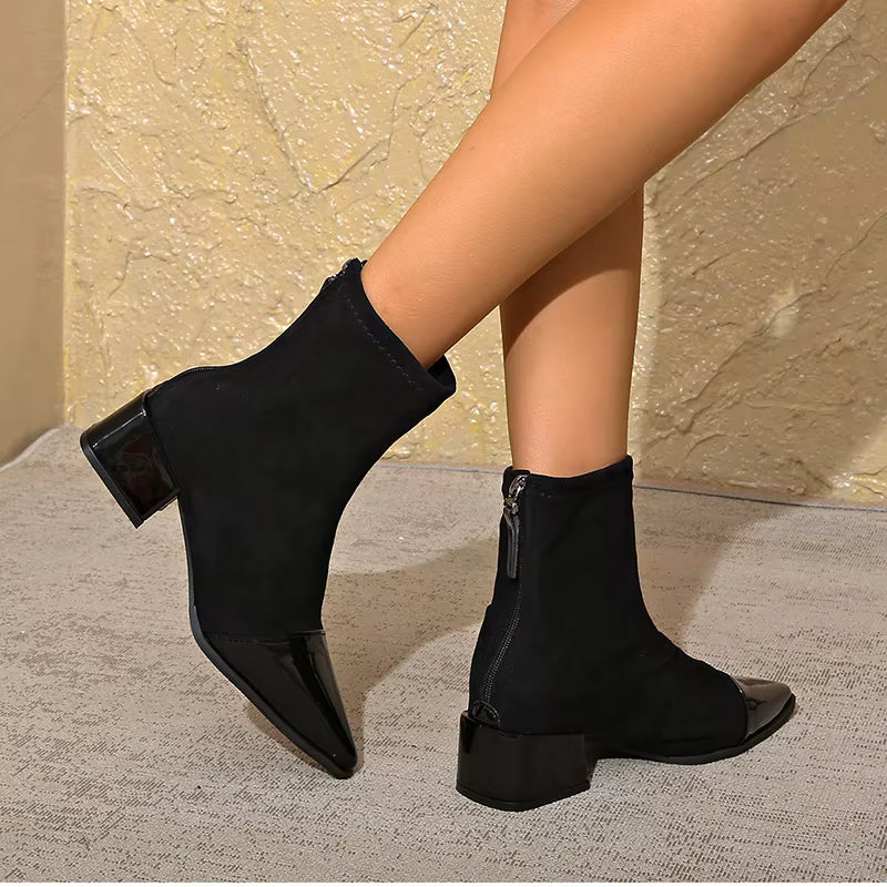 Bottines à bout pointu pour femmes