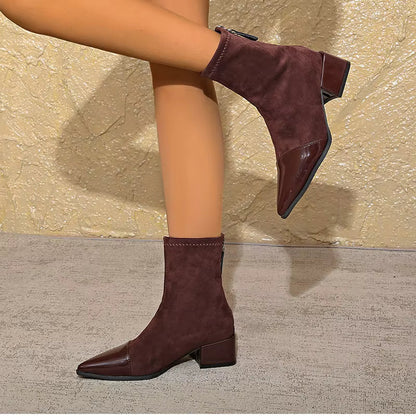 Bottines à bout pointu pour femmes