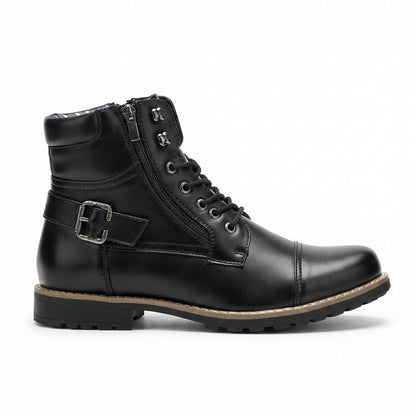 Bottines à lacets et zip pour hommes