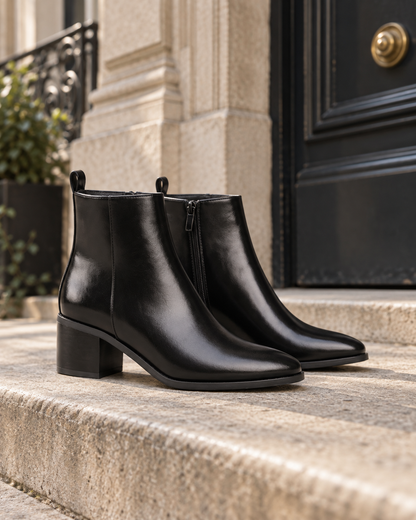 Bottines à talon large pour femmes