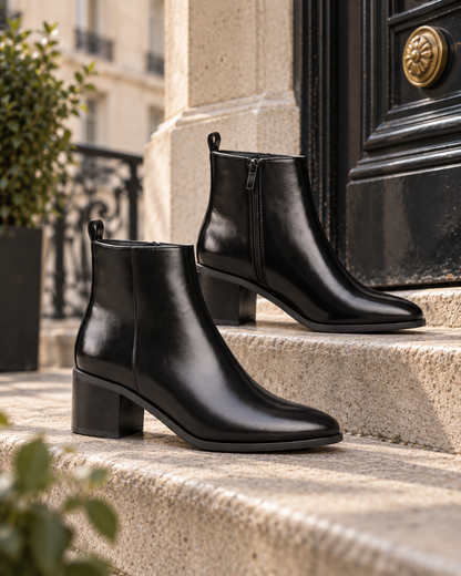 Bottines à talon large pour femmes