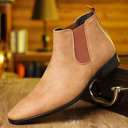 Bottines Chelsea à bout carré pour hommes