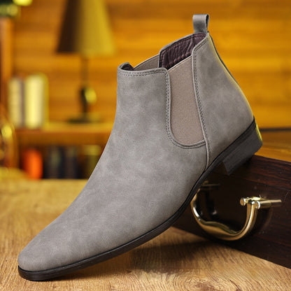 Bottines Chelsea à bout carré pour hommes