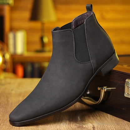 Bottines Chelsea à bout carré pour hommes