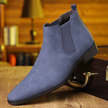 Bottines Chelsea à bout carré pour hommes