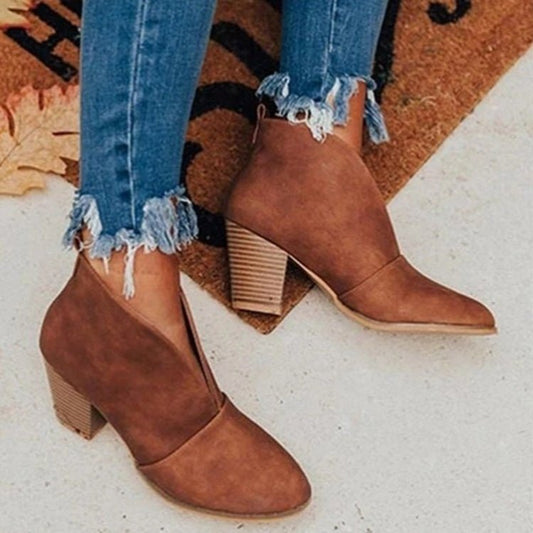 Bottines Chelsea à Talons avec Bout Pointu pour Femmes | Idéales pour l’Automne et l’Hiver