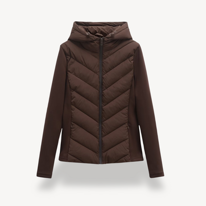 Veste matelassée à capuche pour femmes