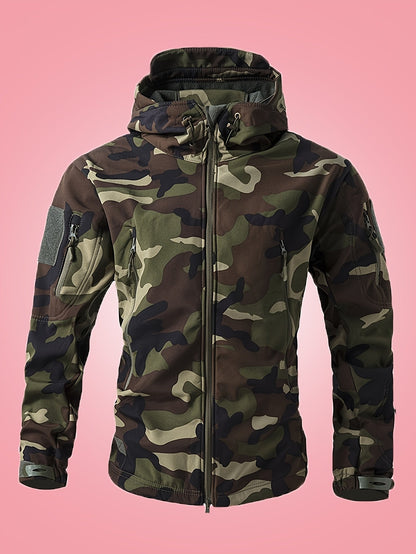 Coupe-Vent Camouflage à Capuche pour Hommes | Idéal pour l’Hiver