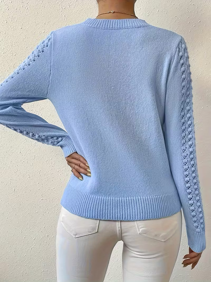 Pull à Manches Longues avec Détails en Dentelle pour Femme | Idéal pour un Usage Quotidien