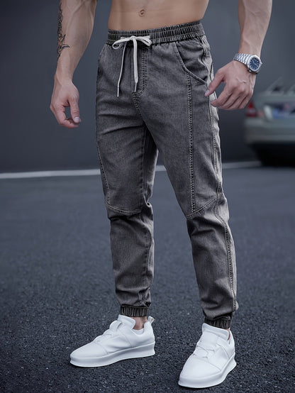 Pantalon Cargo avec Taille Élastiquée et Chevilles Ajustées pour Homme | Idéal pour le Quotidien