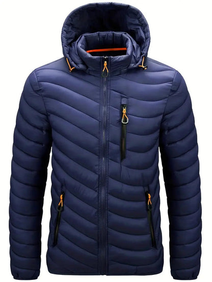 Veste D’Hiver Avec Capuche Ajustable Pour Homme | Idéale Pour La Saison Froide