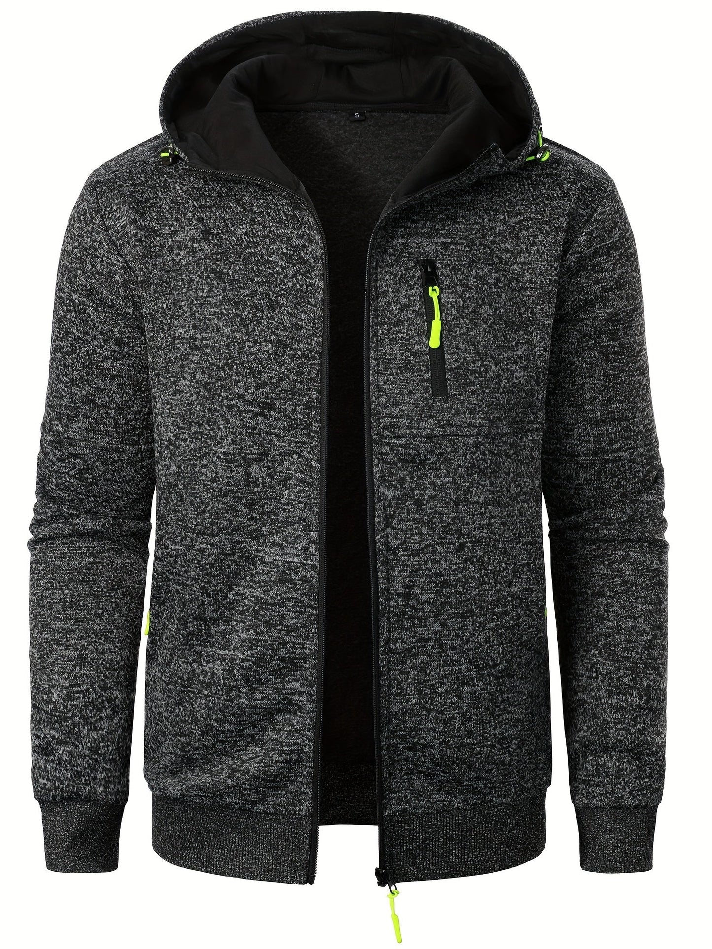 Veste Zippée À Capuche Avec Poches Multiples Pour Homme | Idéal Pour Usage Quotidien Et Activités Extérieures