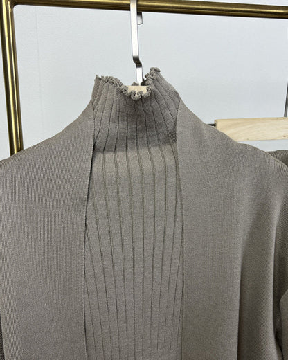 Ensemble Trois Pièces avec Top, Pantalon et Long Manteau pour Femmes | Idéal pour le Travail et les Occasions Formelles