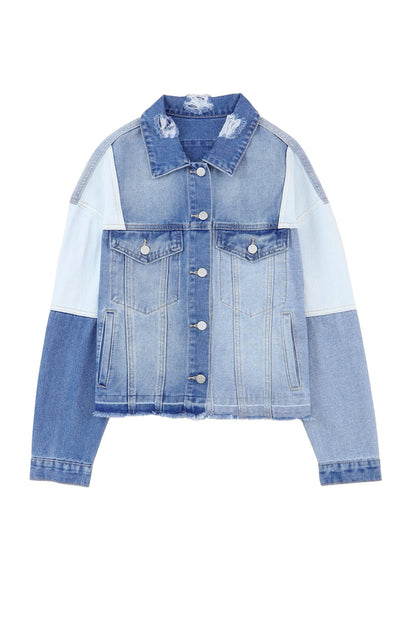 Veste avec panneaux patchwork pour femmes