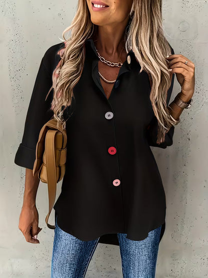 Chemise À Manches Longues Avec Col Classique Pour Usage Quotidien | Idéal Pour Toutes Occasions
