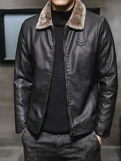 Veste pour Homme avec Col Montant Et Fermeture Zippée | Idéal pour L’Hiver