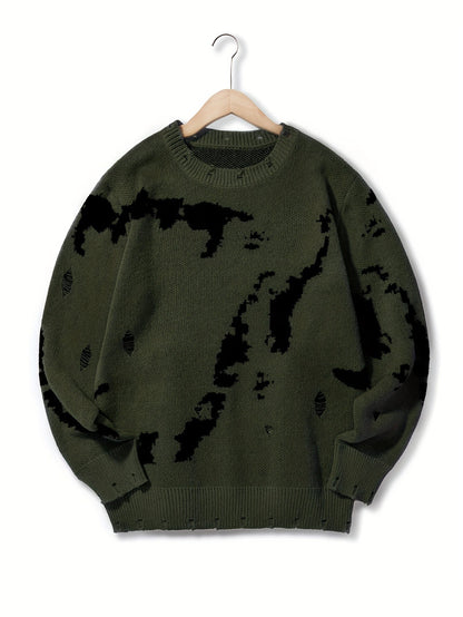 Pull-Over Homme à Texture Structurée pour Usage Quotidien | Idéal pour la Mi-Saison