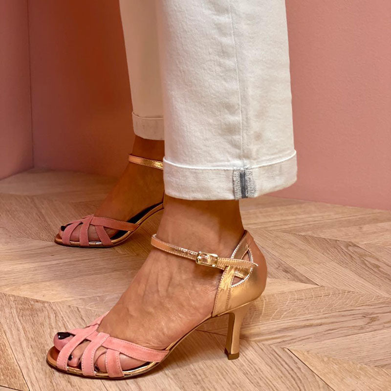 Sandales à Talon Aiguille avec Bout Ouvert pour Femme | Idéal pour Occasions Habillées
