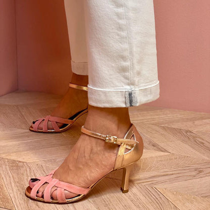 Sandales à Talon Aiguille avec Bout Ouvert pour Femme | Idéal pour Occasions Habillées