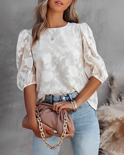 Chemise à Manches Bouffantes pour Femme avec Coupe Décontractée | Idéale pour un Usage Quotidien ou Habillé