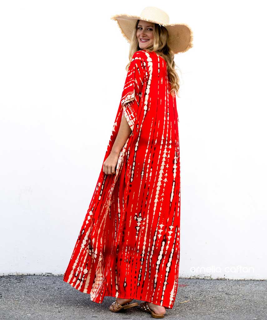 Caftan Ample Avec Coupe Fluide Pour Femme | Idéal Pour Les Journées D'Été