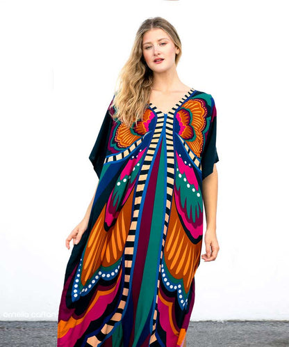 Caftan Décontracté Avec Coupe Ample Pour Femme | Idéal Pour Les Journées D'Été